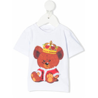 Philipp Plein Camiseta com logo Teddy Bear - Branco