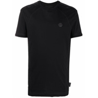 Philipp Plein Camiseta com patch de logo Institutional - Preto