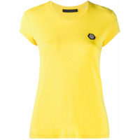 Philipp Plein Camiseta Comfort com patch de logo - Amarelo