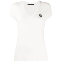 Philipp Plein Camiseta Comfort com patch de logo - Branco