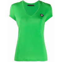 Philipp Plein Camiseta Comfort com patch de logo - Verde