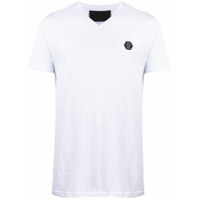 Philipp Plein Camiseta de algodão com estampa King Plein - Branco