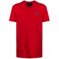 Philipp Plein Camiseta de algodão com estampa King Plein - Vermelho