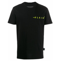 Philipp Plein Camiseta decote arredondado com logo - Preto