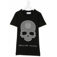 Philipp Plein Camiseta decote careca com estampa de caveira - Preto
