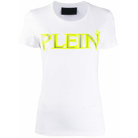 Philipp Plein Camiseta decote careca com logo SS - Branco