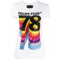 Philipp Plein Camiseta decote careca Vintage PP 1978 - Branco