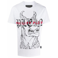 Philipp Plein Camiseta Gothic Plein de algodão - Branco