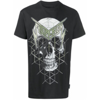 Philipp Plein Camiseta mangas curtas com estampa de caveira - Preto