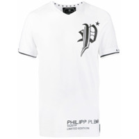 Philipp Plein Camiseta mangas curtas com logo - Branco