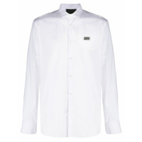 Philipp Plein Camiseta mangas longas com bordado - Branco