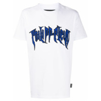 Philipp Plein Camiseta Rock PP de algodão - Branco