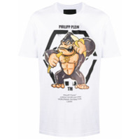 Philipp Plein Camiseta SS King Plein de algodão - Branco