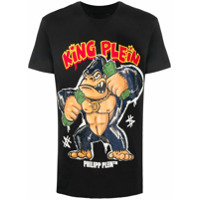 Philipp Plein Camiseta SS King Plein de algodão - Preto