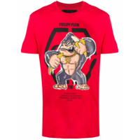 Philipp Plein Camiseta SS King Plein de algodão - Vermelho