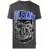 Philipp Plein Camiseta SS Plein Star - Cinza