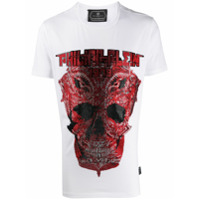 Philipp Plein Camiseta SS Skull com estampa gráfica - Branco