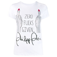 Philipp Plein Camiseta SS Statement - Branco