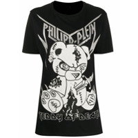 Philipp Plein Camiseta Teddy Bear com aplicações - Preto