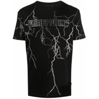 Philipp Plein Camiseta Thunder de algodão - Preto