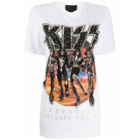 Philipp Plein Camiseta X Kiss Destroyer - Branco