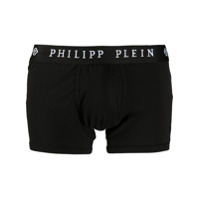 Philipp Plein Cueca boxer com bordado - Preto