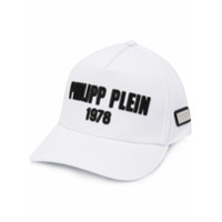 Philipp Plein embroidered logo baseball cap - Branco