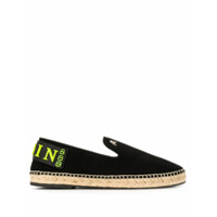 Philipp Plein Espadrille de couro com caveira - Preto