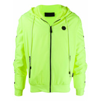 Philipp Plein Jaqueta de capuz com botões de pressão - Amarelo