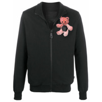 Philipp Plein Jaqueta jogger Teddy Bear - Preto