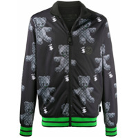 Philipp Plein Jaqueta jogger Teddy Bear - Preto