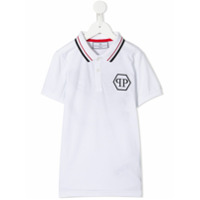 Philipp Plein Junior Camisa polo 'Statement' - Branco