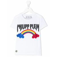 Philipp Plein Junior Camiseta com estampa gráfica de logo - Branco