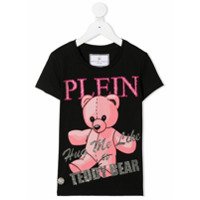 Philipp Plein Junior Camiseta com estampa Teddy Bear - Preto