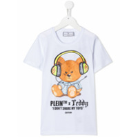 Philipp Plein Junior Camiseta com estampa Teddy - Branco