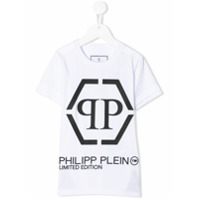 Philipp Plein Junior Camiseta com logo - Branco