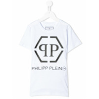 Philipp Plein Junior Camiseta com logo - Branco