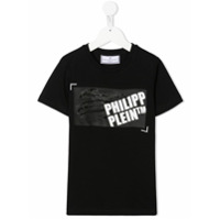 Philipp Plein Junior Camiseta com logo - Preto