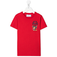 Philipp Plein Junior Camiseta King Plein - Vermelho