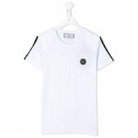 Philipp Plein Junior Camiseta mangas curtas com logo - Branco