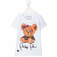 Philipp Plein Junior Camiseta 'Teddy Bear' - Branco