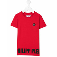 Philipp Plein Junior logo print T-shirt - Vermelho