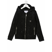 Philipp Plein Junior Moletom mangas longas com capuz - Preto