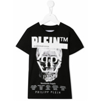 Philipp Plein Junior skull print T-shirt - Preto