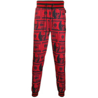 Philipp Plein Legging com estampa de caveira - Vermelho