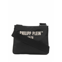 Philipp Plein logo-patch shoulder bag - Preto