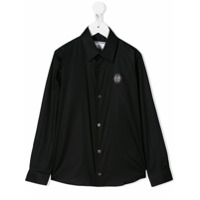 Philipp Plein logo plaque slim-fit shirt - Preto