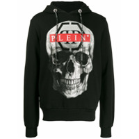 Philipp Plein Moletom com capuz e estampa de caveira - Preto