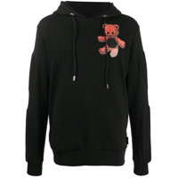 Philipp Plein Moletom com capuz e estampa Teddy Bear - Preto