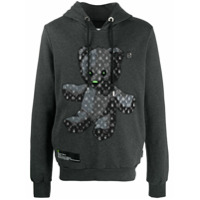 Philipp Plein Moletom com capuz Teddy Bear - Cinza